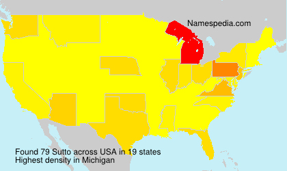 Surname Sutto in USA Surname Sutto in USA