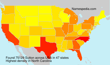 Surname Sutton in USA Surname Sutton in USA