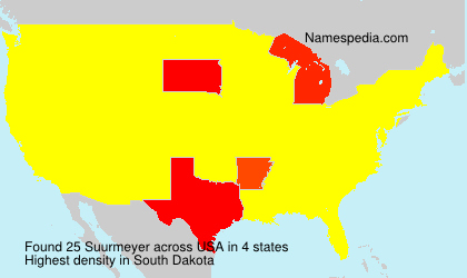 Surname Suurmeyer in USA Surname Suurmeyer in USA