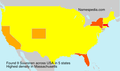 Surname Suuronen in USA Surname Suuronen in USA