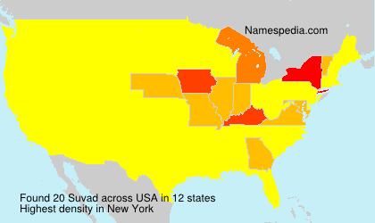 Surname Suvad in USA Surname Suvad in USA