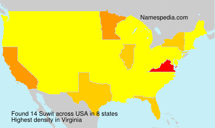 Surname Suwit in USA Surname Suwit in USA