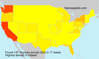 Surname Suyama in USA Surname Suyama in USA