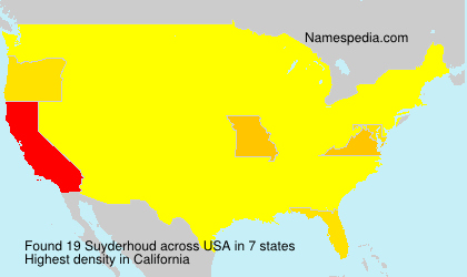 Surname Suyderhoud in USA Surname Suyderhoud in USA