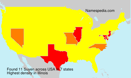 Surname Suyen in USA Surname Suyen in USA