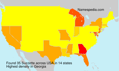 Surname Suzzette in USA Surname Suzzette in USA