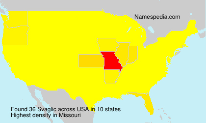 Surname Svaglic in USA Surname Svaglic in USA