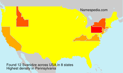 Surname Svanidze in USA Surname Svanidze in USA