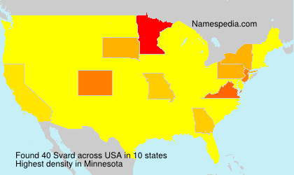 Surname Svard in USA Surname Svard in USA