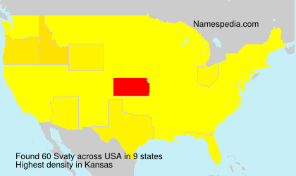 Surname Svaty in USA Surname Svaty in USA
