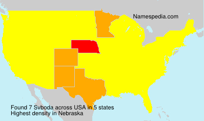 Surname Svboda in USA Surname Svboda in USA