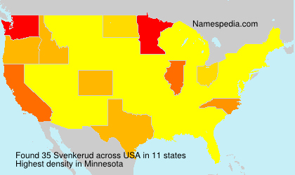 Surname Svenkerud in USA Surname Svenkerud in USA