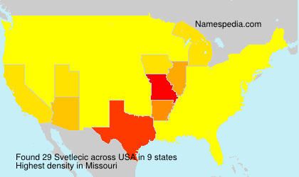 Surname Svetlecic in USA Surname Svetlecic in USA