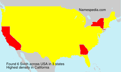 Surname Svich in USA Surname Svich in USA