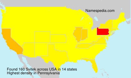 Surname Svitek in USA Surname Svitek in USA