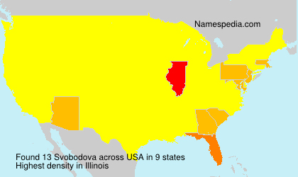 Surname Svobodova in USA