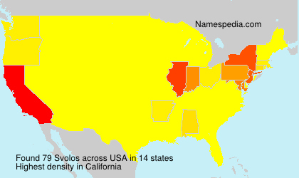 Surname Svolos in USA Surname Svolos in USA