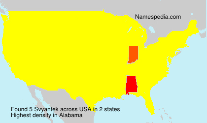 Surname Svyantek in USA Surname Svyantek in USA