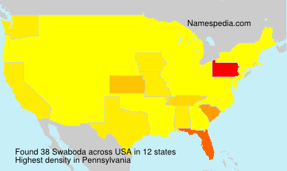 Surname Swaboda in USA Surname Swaboda in USA