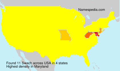 Surname Swach in USA Surname Swach in USA