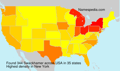 Surname Swackhamer in USA Surname Swackhamer in USA
