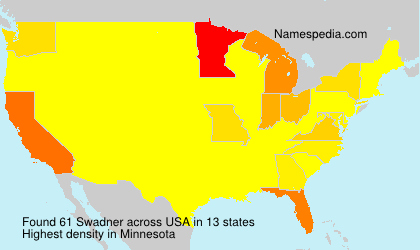 Surname Swadner in USA Surname Swadner in USA