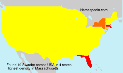 Surname Swaebe in USA Surname Swaebe in USA