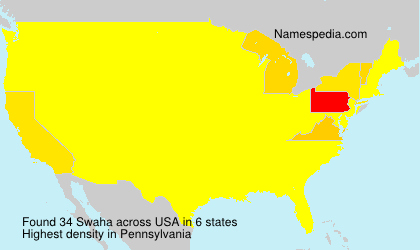 Surname Swaha in USA Surname Swaha in USA