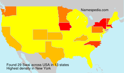 Surname Swai in USA Surname Swai in USA