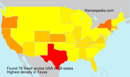 Surname Swail in USA Surname Swail in USA