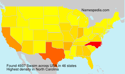 Surname Swaim in USA Surname Swaim in USA