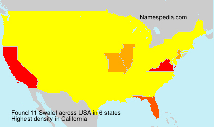 Surname Swalef in USA Surname Swalef in USA