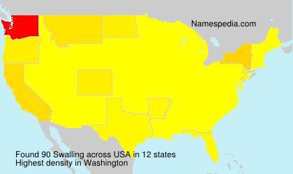 Surname Swalling in USA Surname Swalling in USA