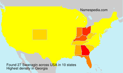 Surname Swanagin in USA