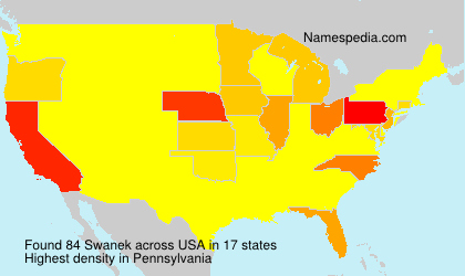 Surname Swanek in USA Surname Swanek in USA