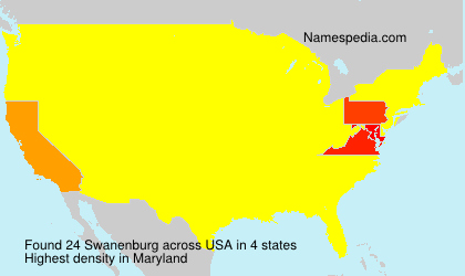 Surname Swanenburg in USA Surname Swanenburg in USA
