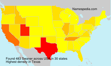Surname Swaner in USA Surname Swaner in USA