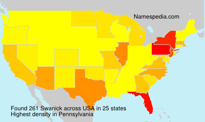 Surname Swanick in USA Surname Swanick in USA