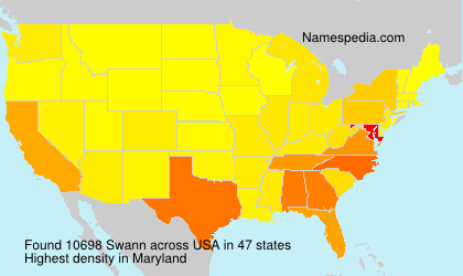 Surname Swann in USA Surname Swann in USA