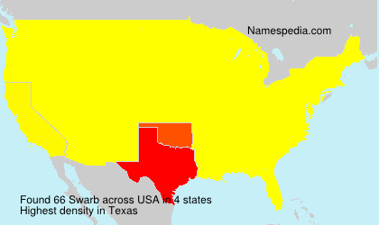 Surname Swarb in USA Surname Swarb in USA