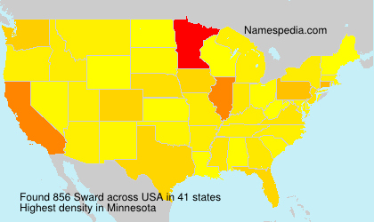 Surname Sward in USA Surname Sward in USA