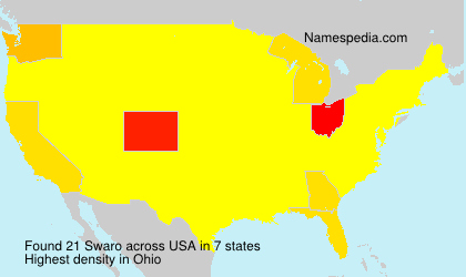 Surname Swaro in USA Surname Swaro in USA