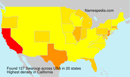 Surname Swaroop in USA Surname Swaroop in USA