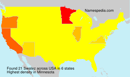 Surname Swatez in USA Surname Swatez in USA