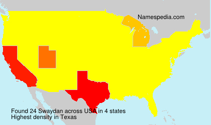 Surname Swaydan in USA Surname Swaydan in USA