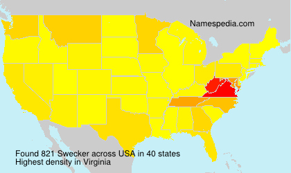 Surname Swecker in USA Surname Swecker in USA