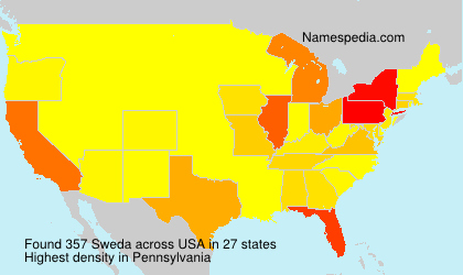 Surname Sweda in USA Surname Sweda in USA