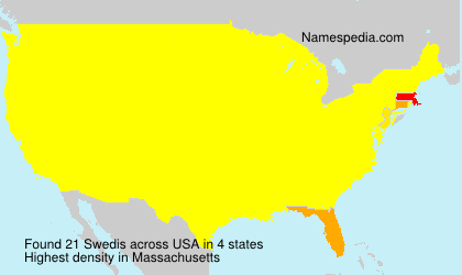 Surname Swedis in USA Surname Swedis in USA