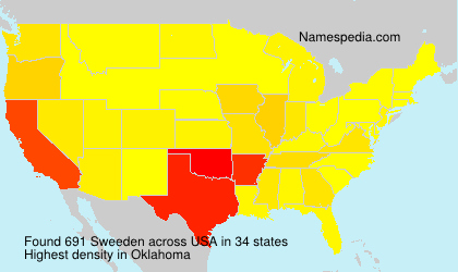 Surname Sweeden in USA Surname Sweeden in USA
