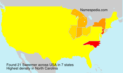 Surname Sweemer in USA Surname Sweemer in USA